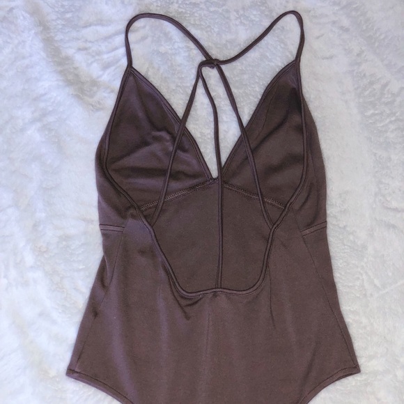 Fashionnova Mauve Bodysuit - Picture 2 of 3
